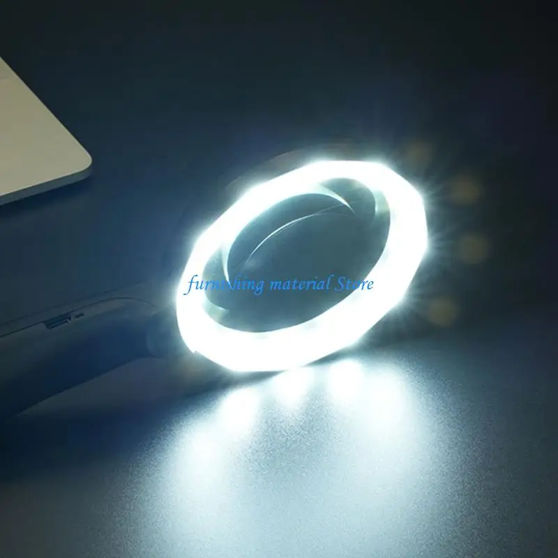 

Y5GD Handheld Magnifier 10X Glass Lens for Senior Reading Lens