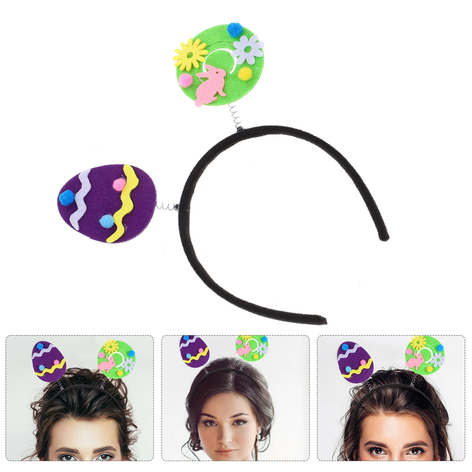 

Easter Headband Lovely Bunny Cartoon Hair Hoop Perfect for Party Birthday Kids Girls Easter Hair Accessories Party Headband