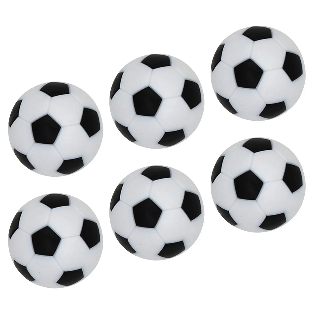 6 Pcs Soccer Ball Foosball Football Replaceable Balls Mini Basketball Accessories