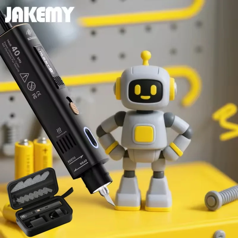 

Ультразвуковой нож JAKEMY, ручной ультразвуковой нож 40 кГц с устойчивыми к порезам перчатками для моделей с 3D-печатью, кожи