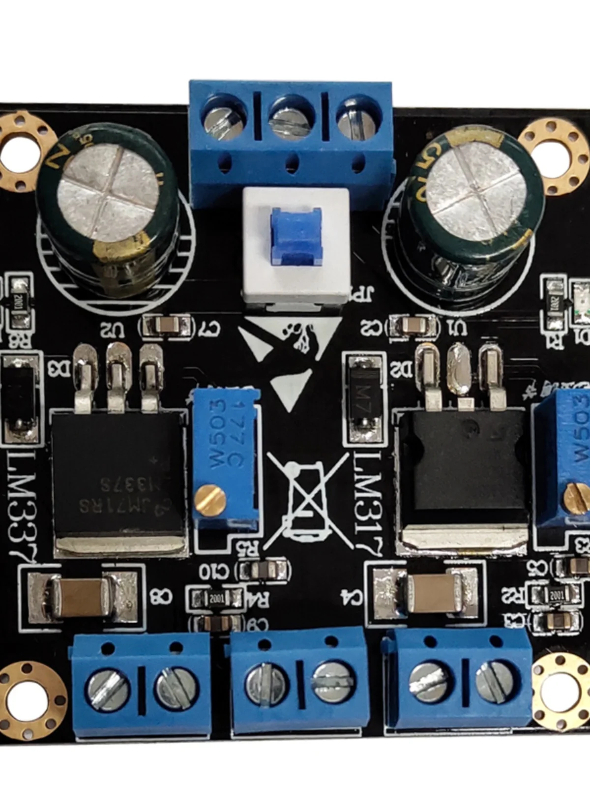 

LM317 LM337 Positive and Negative Power Supply Linear DC Stabilized Power Supply Adjustable Power Supply Module