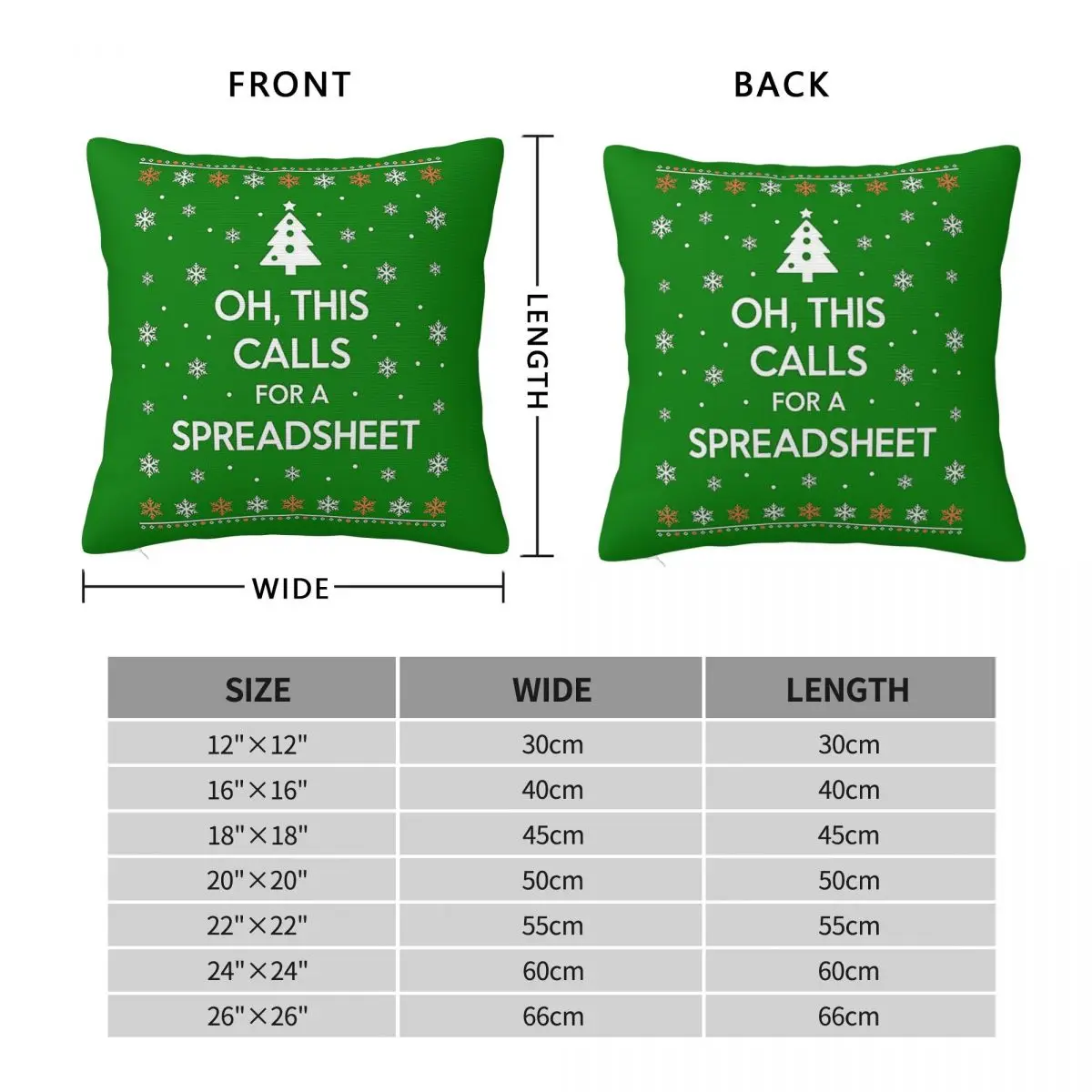Calls For A Spreadsheet Christmas Pillowcase Polyester Linen Velvet Creative Zip Decorative Pillow Case Bed Cushion Cover
