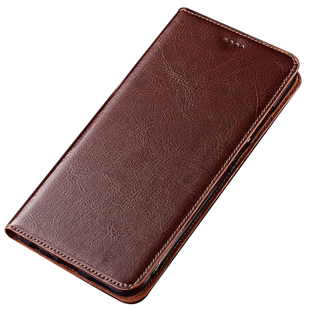 Case for TCL 50 SE 30E 30 Plus 20 5G Retro Genuine Leather Visa Card Holder Shockproof Protection Book Flip Cover Funda