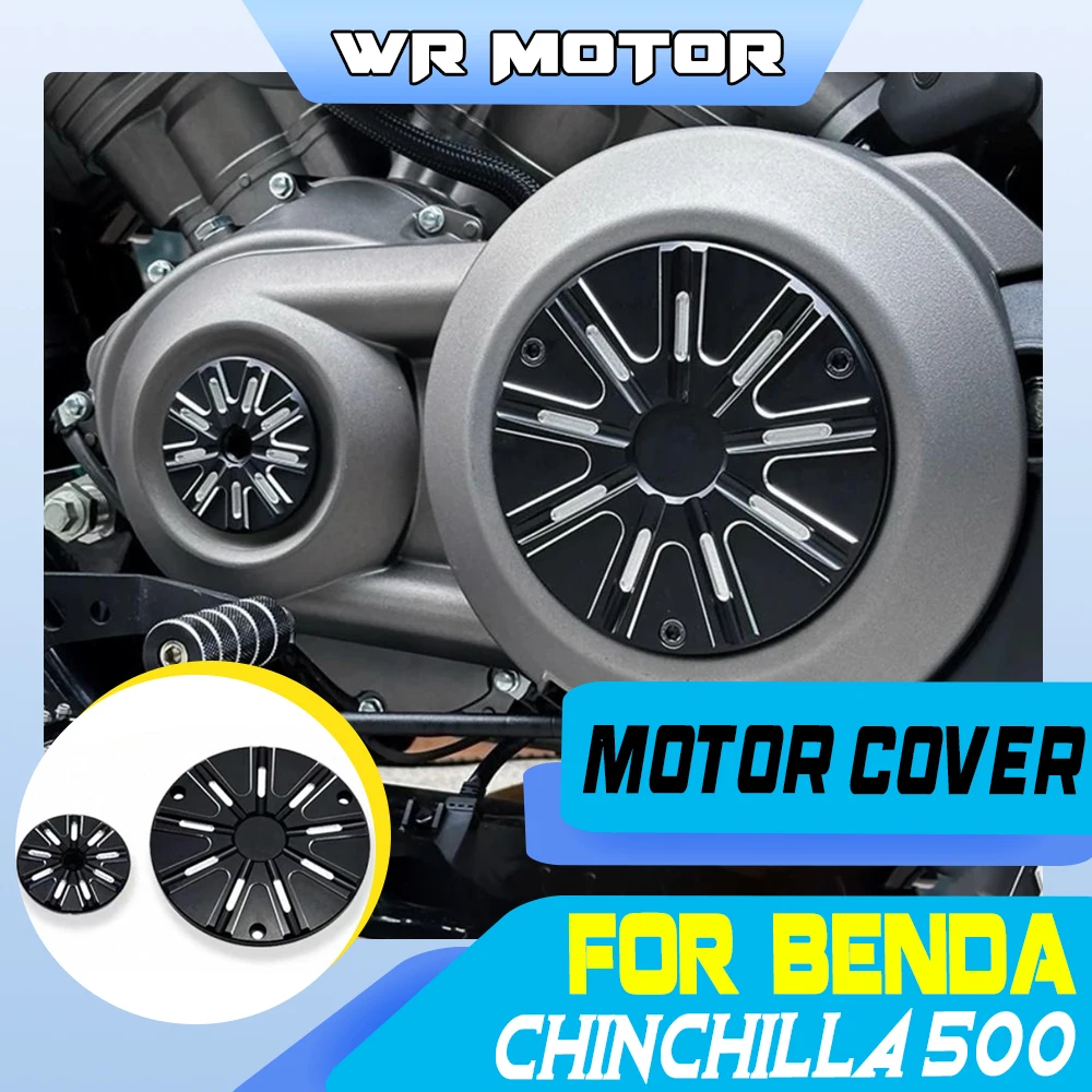 Motorcycle Engine Side Cover Fit BENDA Chinchilla 500 Left Magneto Housing Crankcase Small Protector Parts
