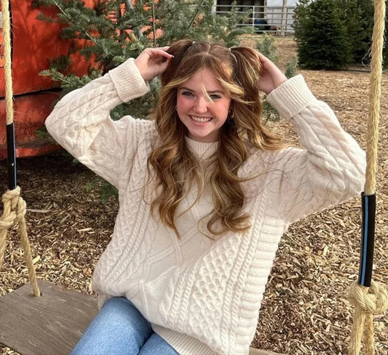 

Сплошной цвет тканый узор вязаный свитер Y2K уличная одежда свитера в стиле хип-хоп осень Harajuku модный ретро повседневный свитер