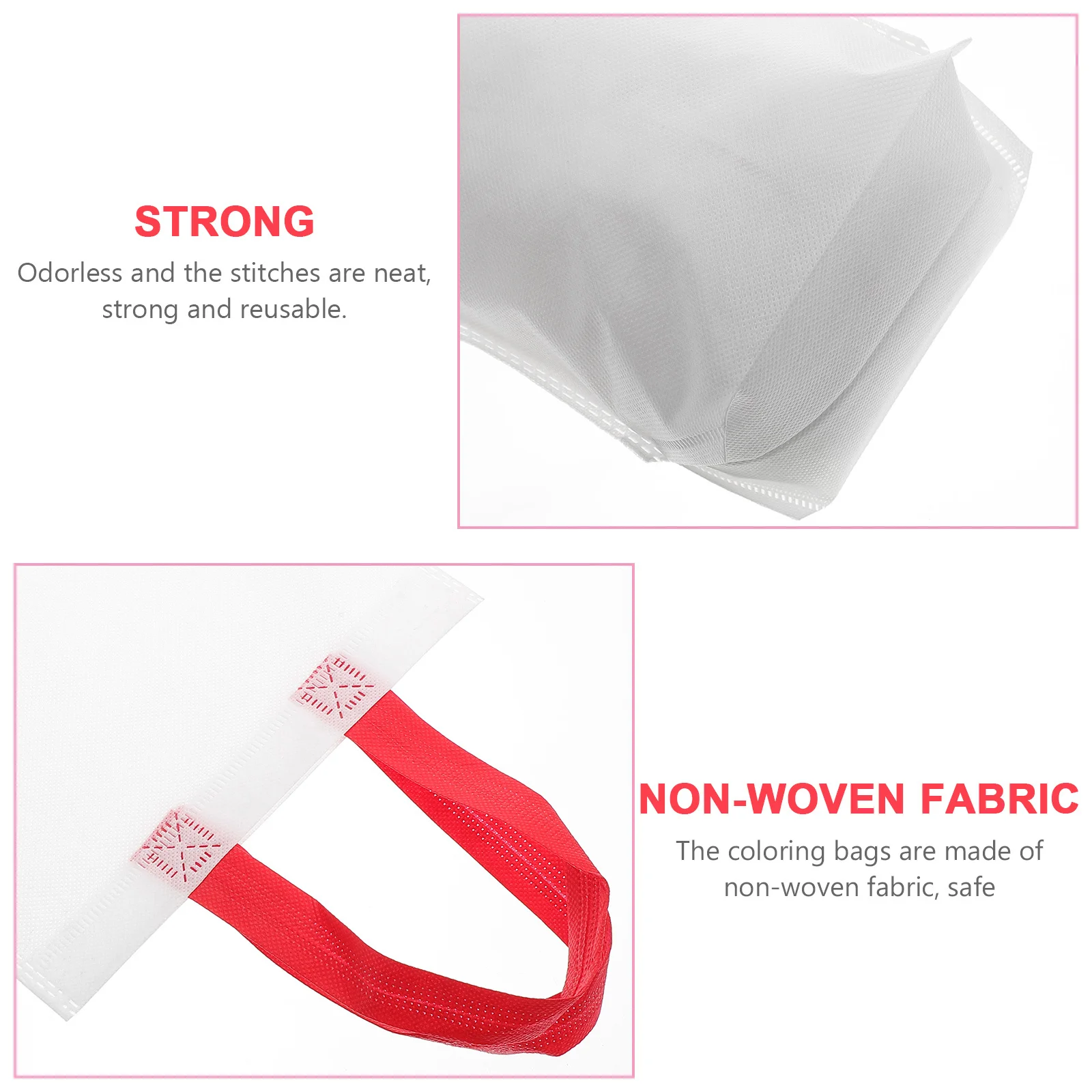 10Pcs Kids DIY Graffiti Bags Printable Pattern Drawing Handbag for Children Art Activity Kindergarten Classroom Project Reusable