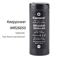 [convoy battery] 1pcs unprotected keeppower IMR 26650 3.7V/5500mAh battery