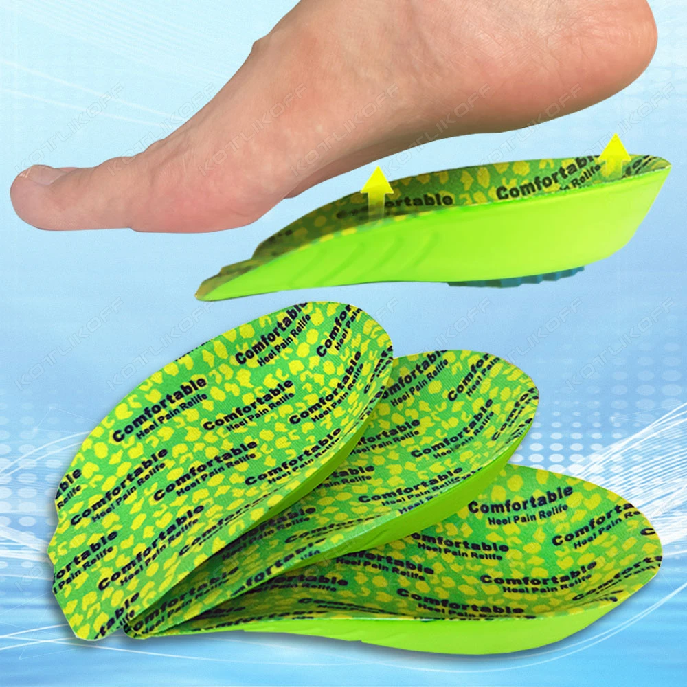 

Unisex Half Orthopedic Insoles Latex Soft Sole Heel Spur/Plantar Fasciitis Pain Relief Arch Support for Running/Walking Insoles