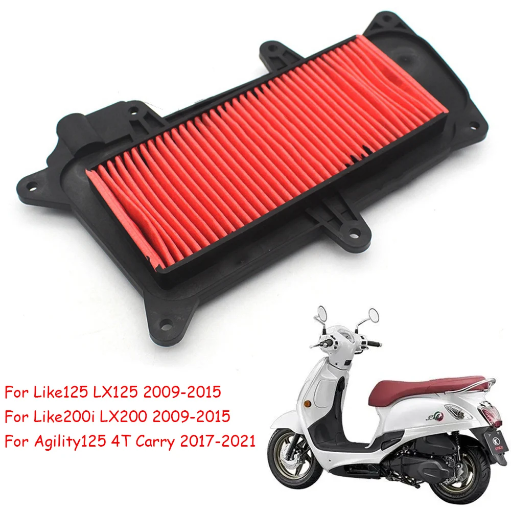 

Motorcycle Air Intake Filter Cleaner Element Air Filter For KYMCO LIKE LX125 Like200i LX200 2009-2015 Agility125 4T Carry E4 E5