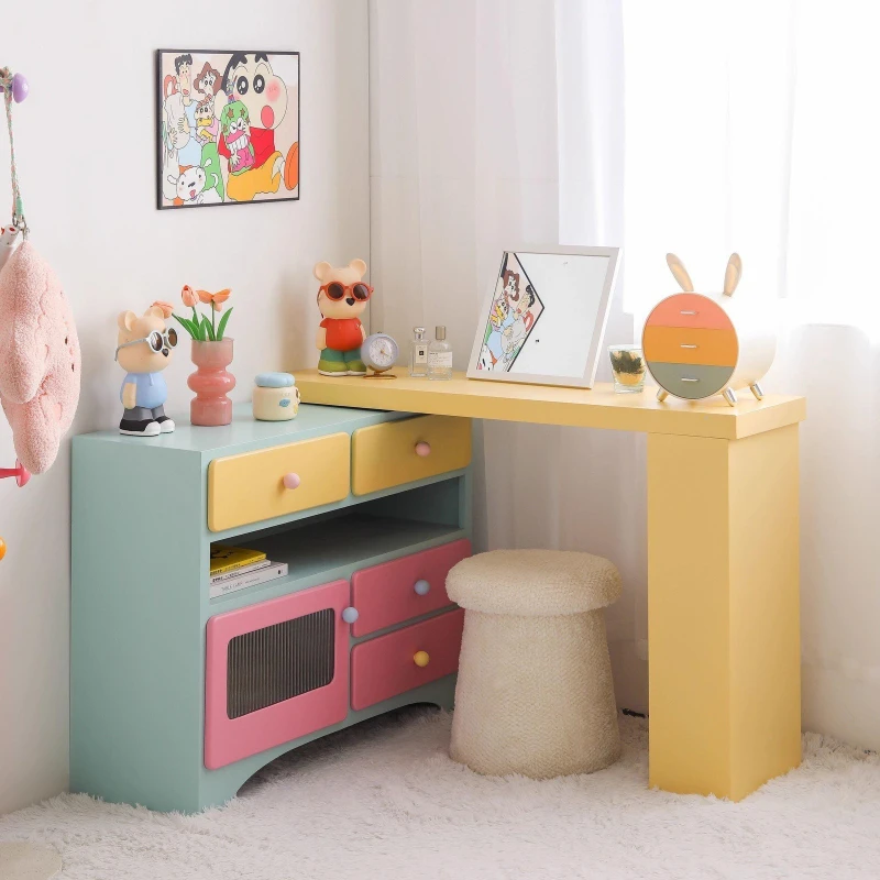 Dopamine dresser, bedroom storage cabinet, dressing table, household telescopic integrated bed end corner chest, telescopic