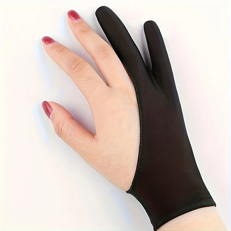 قفازات الرسم، اللوحة المضادة للحشف، المضادة للتآكل، المضادة للتعرق ومكافحة القذرة رسم زيتي فن بإصبعين #5