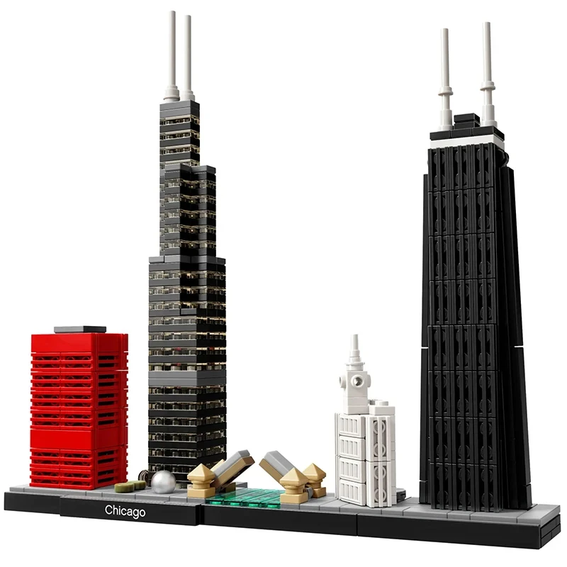 Architecture Set San Francisco New York Pairs Dubai City Skyline Building Blocks Tokyo Shanghai Singapore Construction Brick Toy image 5