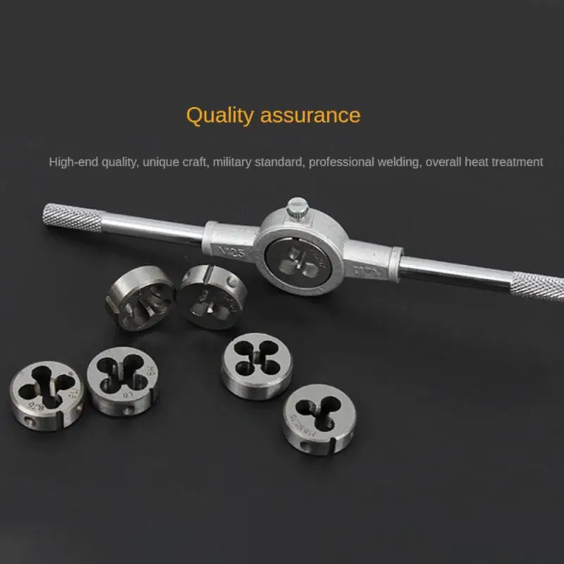 Alloy Steel Threading Metric Die Hard Metric Machine Screw Die Cutting Wire Round Die Adjustable Exquisite Metal Thread Tool M3