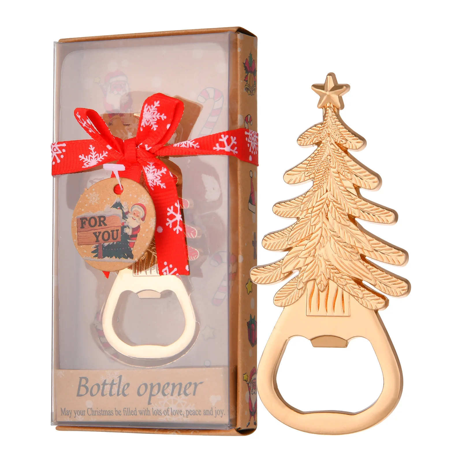 Cross-Border Bottle Opener for Christmas Tree, Party Gift Ornaments