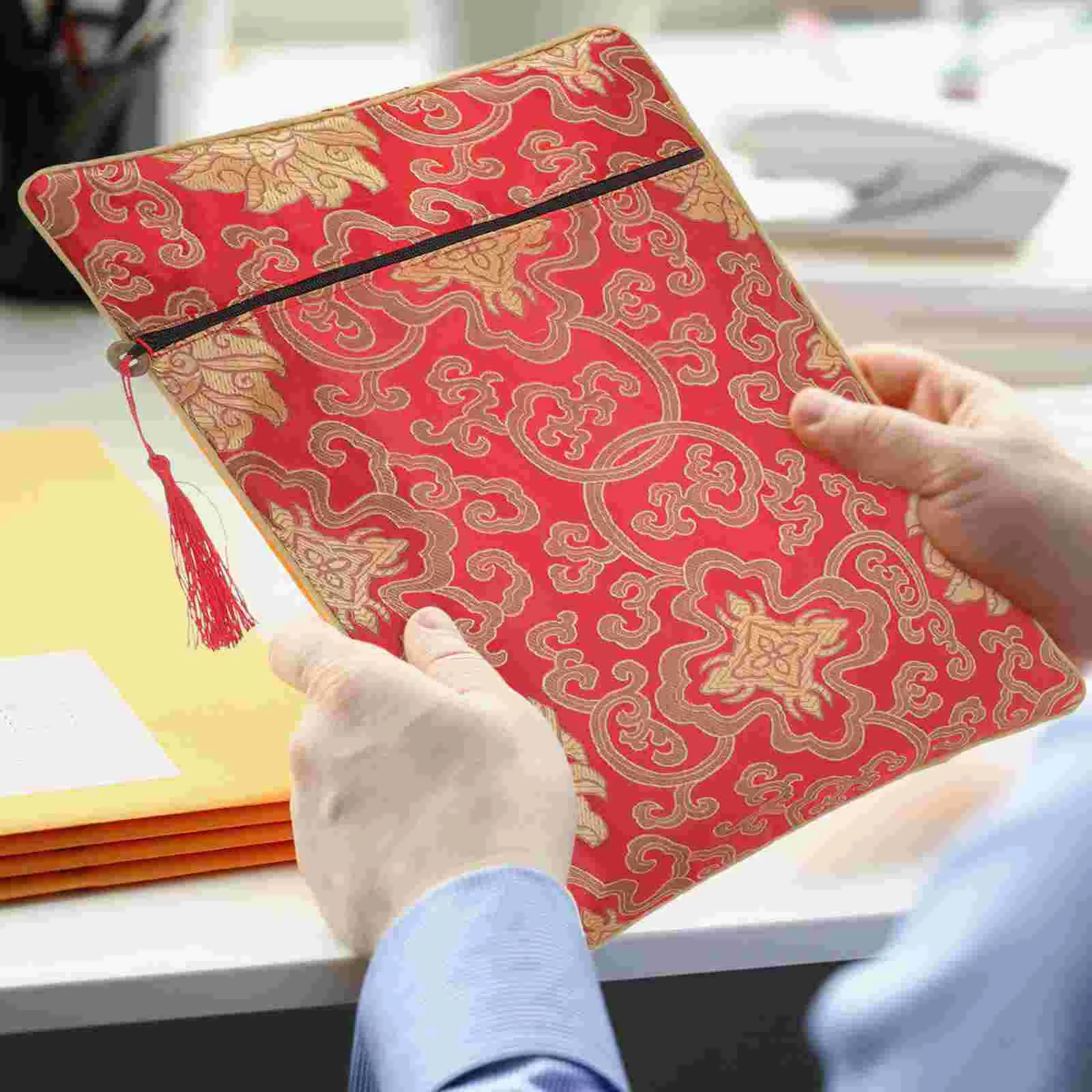 Holy Book Wrapping Pouch Chinese Bag Brocade Jewelry Bags Embroidery