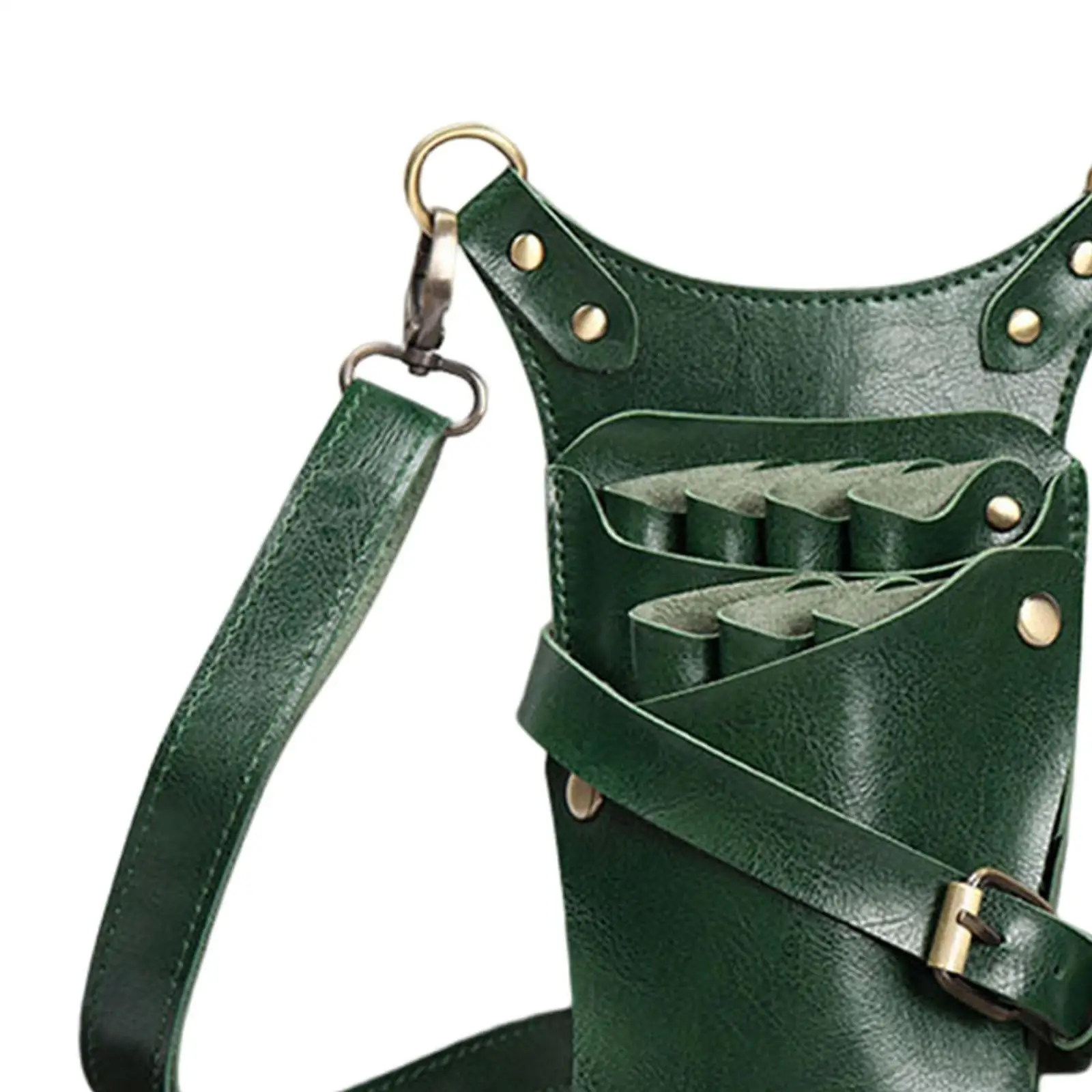 Schaarzakje Holster PU lederen taille schouderriem voor kapperskapper