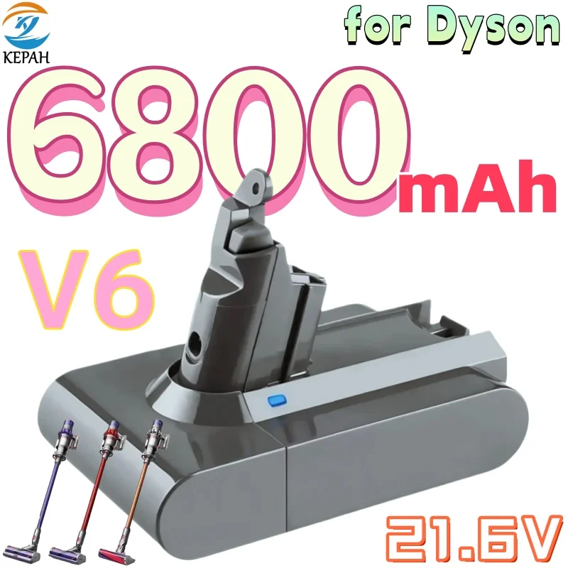 

Перезаряжаемая батарея для пылесоса Dyson V6 9800 мАч серии SV09 SV07 SV03 DC62 Absolute Fluffy Animal Pro Bateria