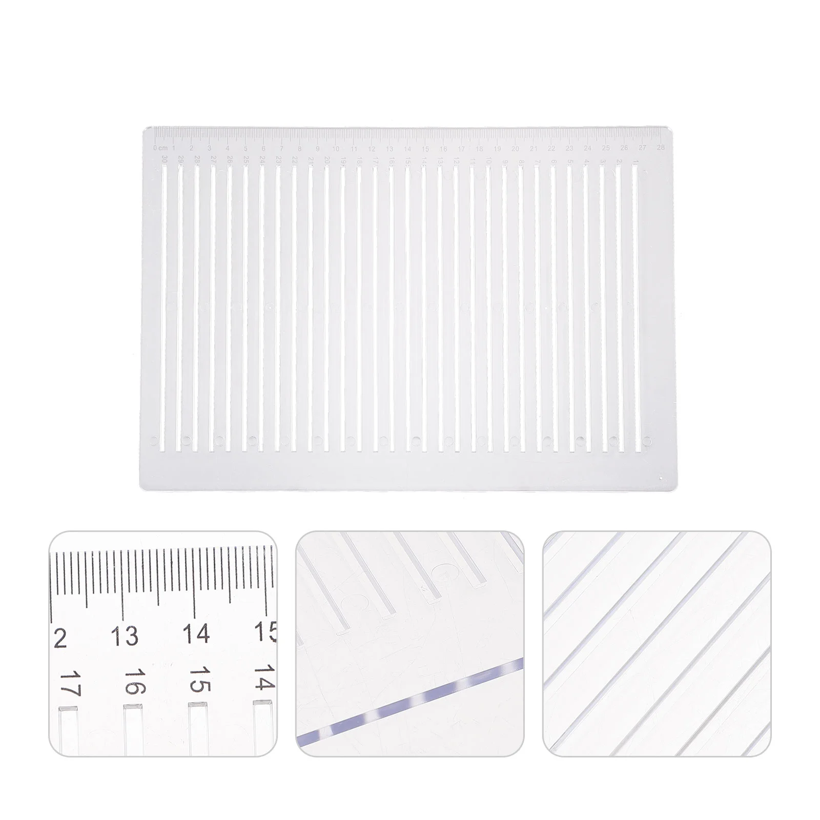 De Circle Answer Line Ruler Office Scale Architect Plastic Straight Edge Tekening Briefpapier