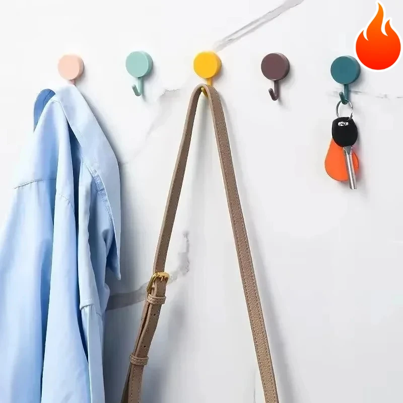 

Kitchen Not Easy To Fall Off Household Storage and Collection Utensils Self-adhesive Hook Lovely Sticky Hook Strong Hook