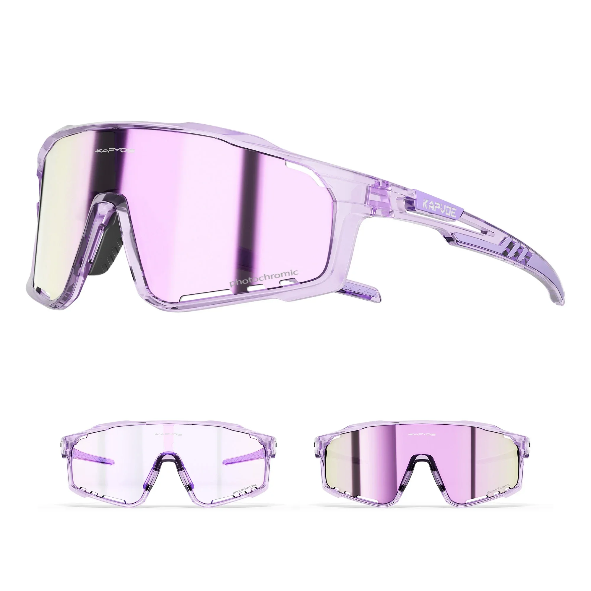 Kapvoe Männer UV400 Neue Straße Radfahren Gläser Outdoor Photochrome Sonnenbrille Fahrrad Frauen Sport Wandern Mountainbike Brille