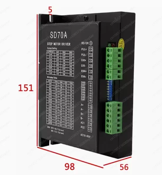 SD70A driver 57/86 2-phase stepper motor driver 7A AC/DC universal with DSP digital than MA860 M860H