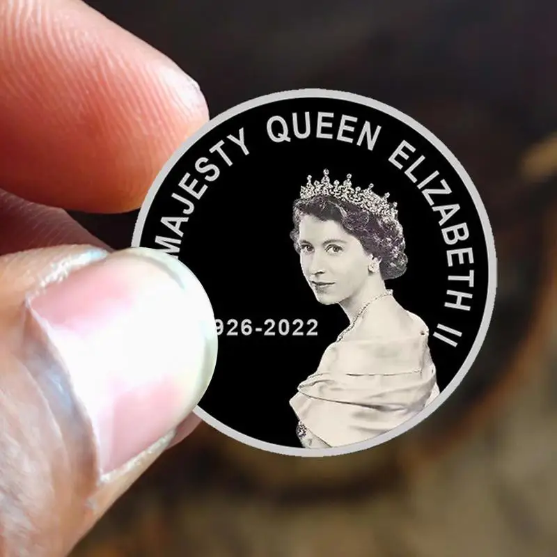 Queen Elizabeth II Commemorative Coin 1926-2022 Her Majesty Queen Elizabeth II Coin Collectible Medals Souvenir Collection Gifts