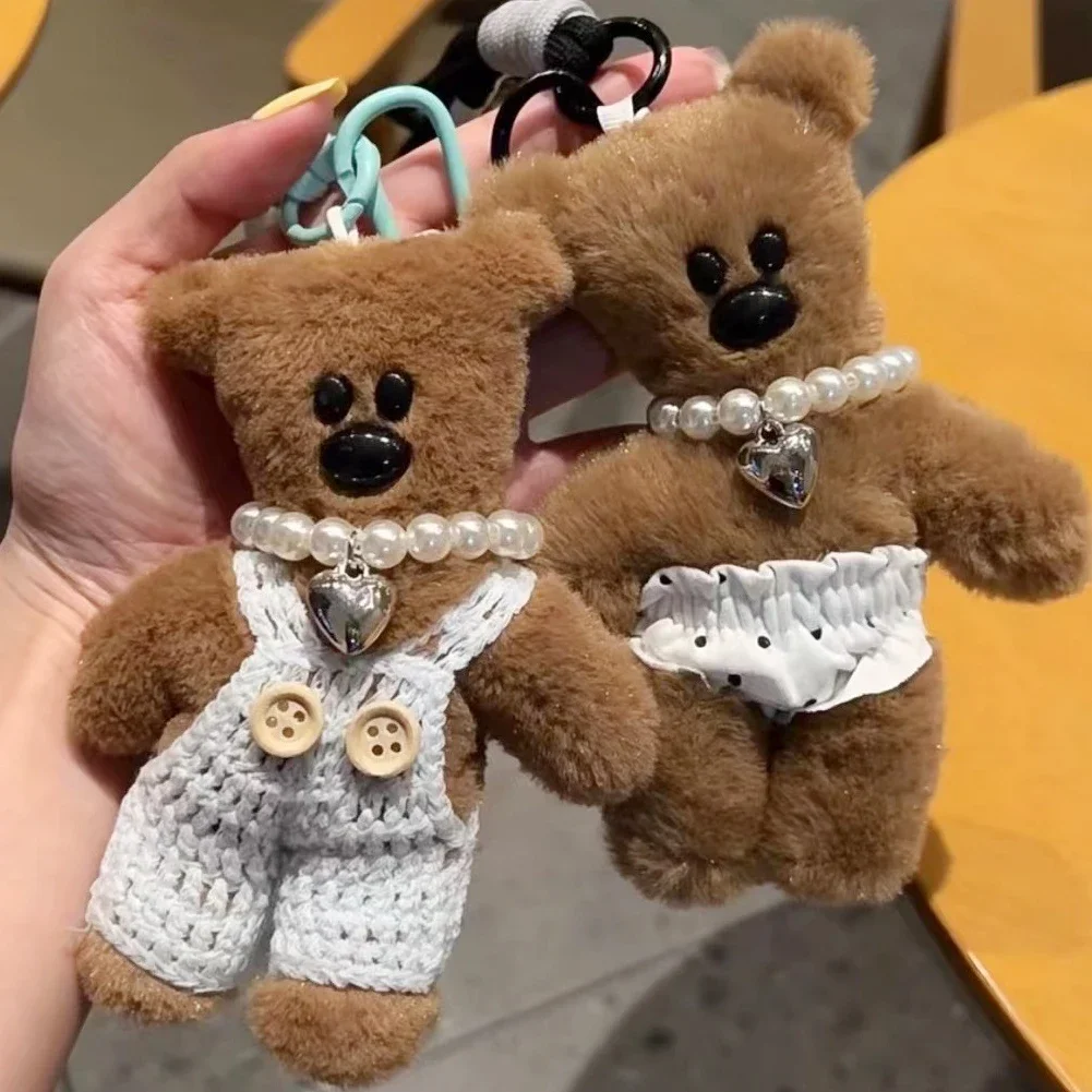 Handwerk Hundespielzeug Herz Halskette Elastisch 3cm Hund Puppe Perlenhalsbänder Silber Niedliche BJD Puppen Mini Perlenkette Puppenzubehör – Detail 5