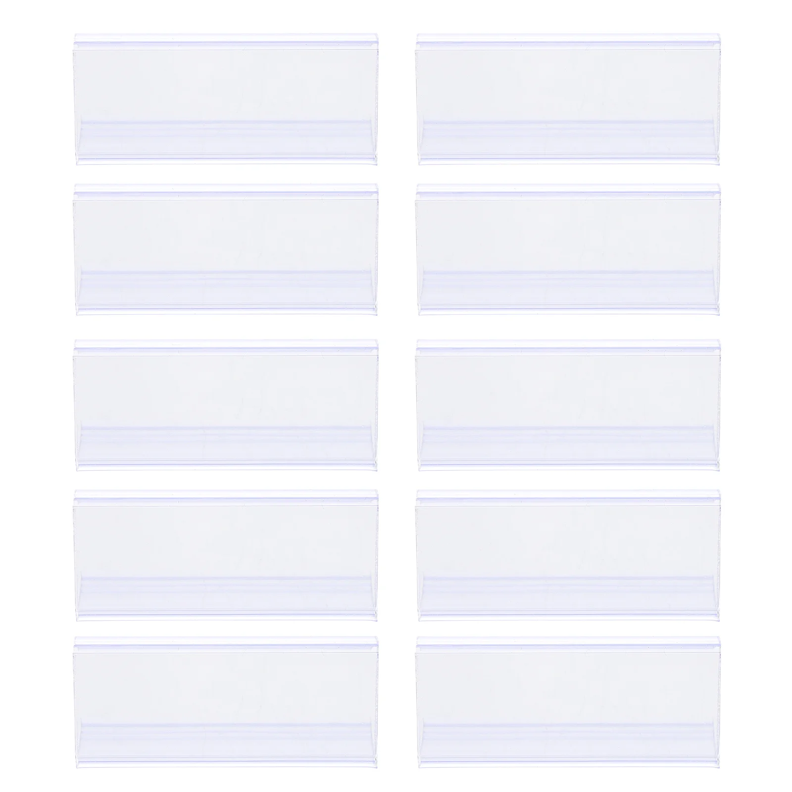 20 قطعة حامل عرض السعر الشفاف رف التسمية البلاستيكية لسعر السوق حامل شارة منتج البيع بالتجزئة تسجيل تصميم غير قابل للانزلاق #2