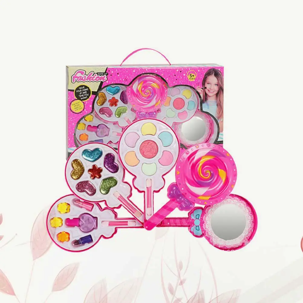 

1 Box For Girls s Makeup Play Set Case Beauty Party Cosplay Gift Safe Non-Toxic Parent-Child Interactive