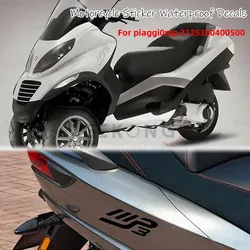 Motorcycle Emblems Silver Logo Stickers for PIAGGIO MP3 125 300 400 500 Moto Scooter Customization Decals
