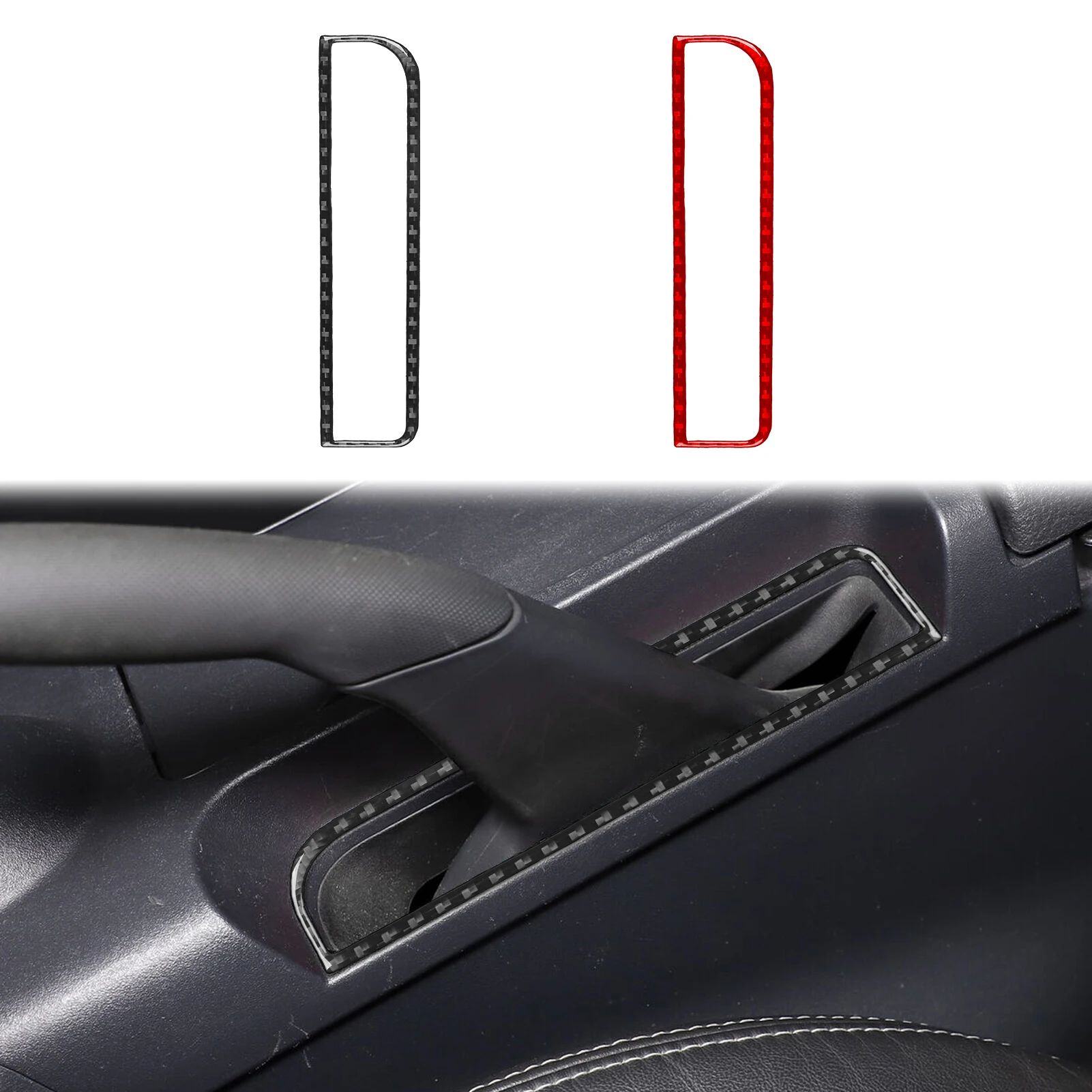 Carbon Fiber For Mitsubishi Eclipse 2006-2012 Car Gear Shift transmission Panel Trim Customizable Sticker Interior Accessories