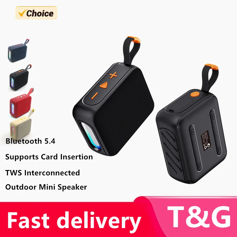 Neuer TG487 Bluetooth 5.4 Tragbarer Lautsprecher mit Kartensteckplatz, TWS-Verbindung, Outdoor Mini-Lautsprecher, Sport-Basslautsprecher