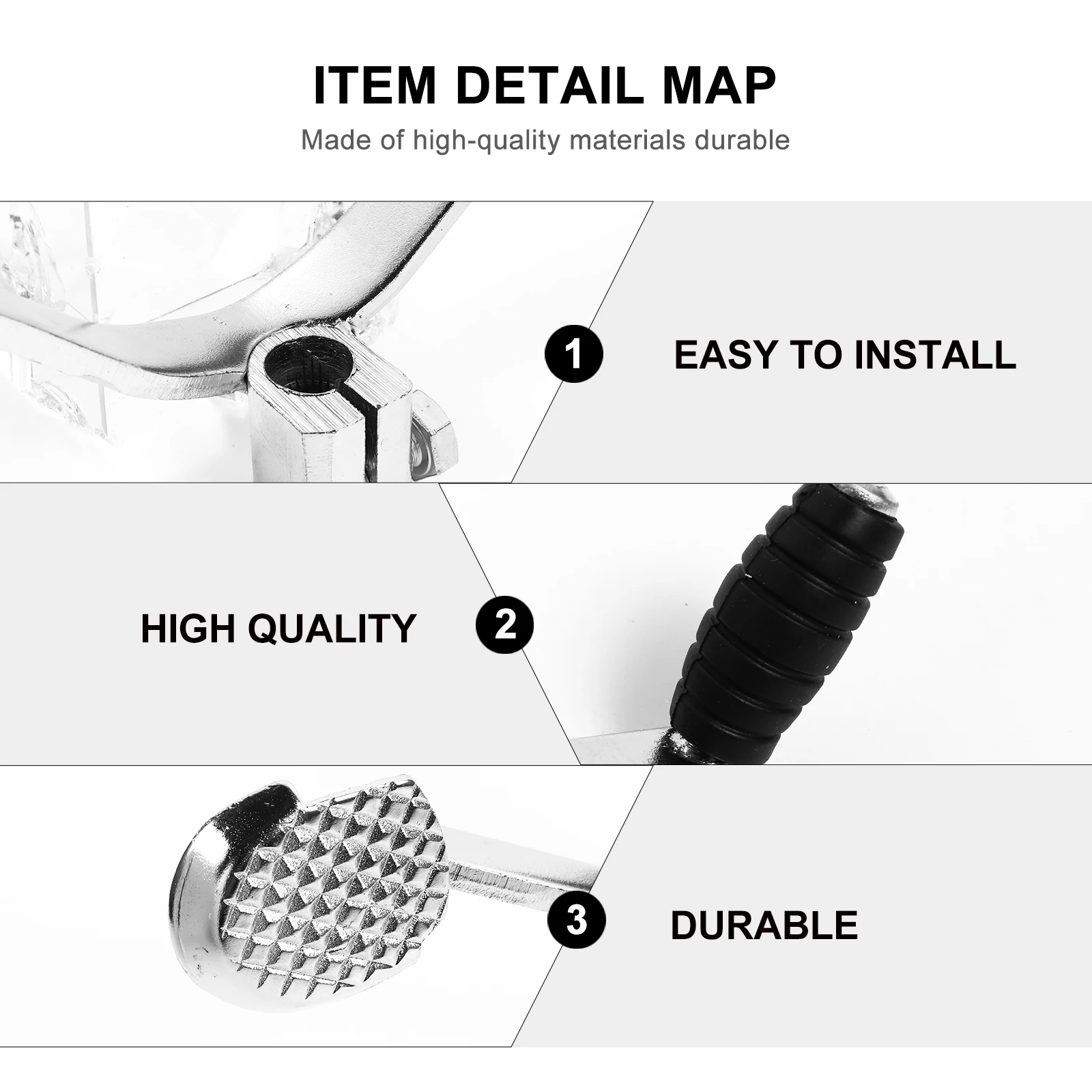 

Motorcycle Gear Lever Gn125 Durable Alloy Gear Levers Small Size Easy Step on Suitable Many Bikes Motorcycle Lever