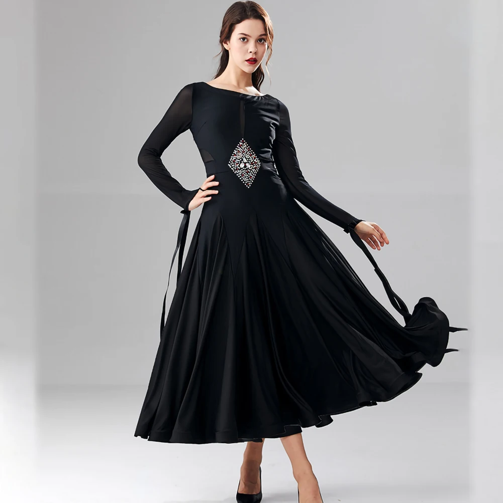 

Mint Green Modern Dance Ballroom Dance Dress Standard Red New Style Dress high quality Black Competition Practice Dress