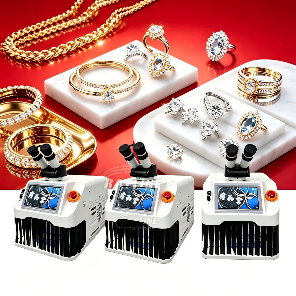 High Efficiency Micro Jewelry Laser Welder 100W Desktop Spot Welding Machine for Fine Chain Link Ring Sizing Jewelry Making