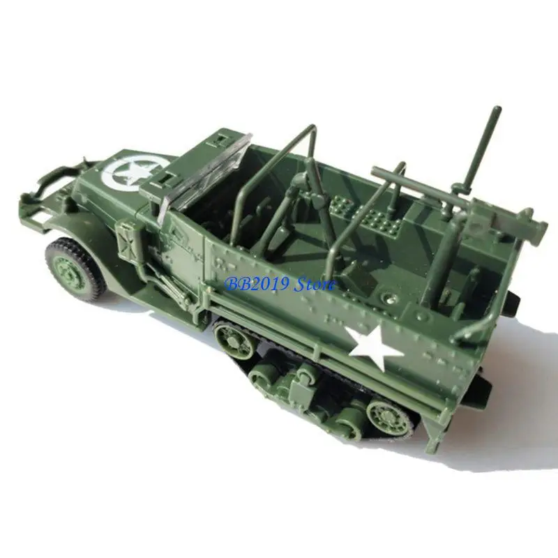 Q0KB 1:72 DIY Half Track Kits modèle véhicule blindé jouet pour jeu véhicules modèles voiture sable sable