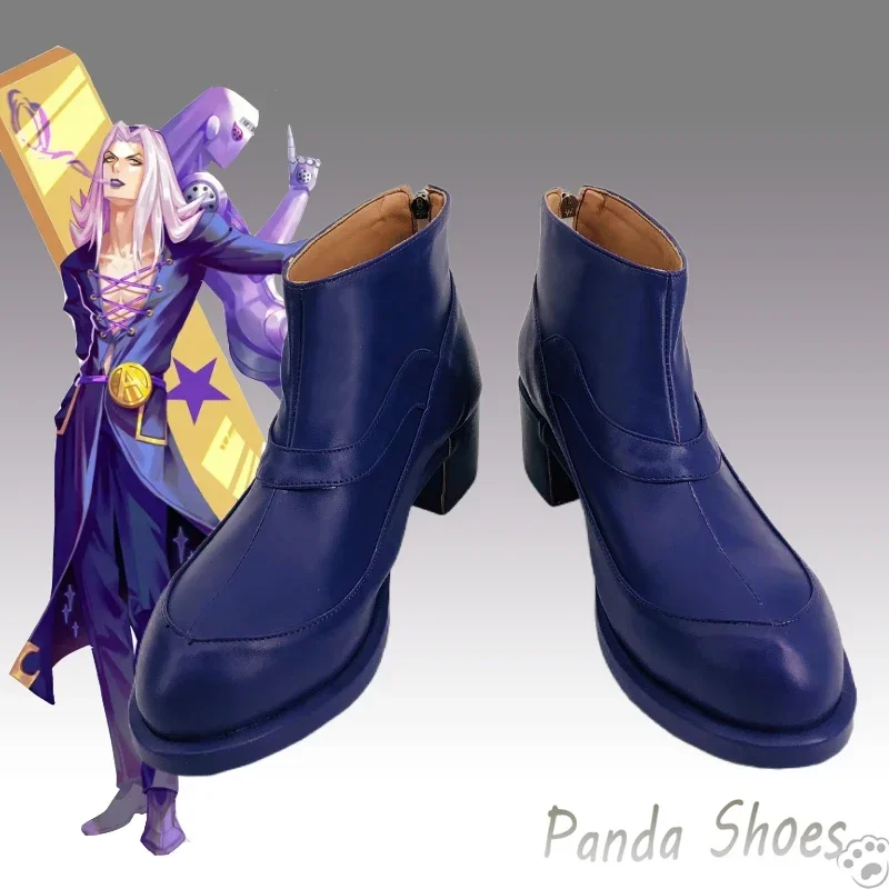 jojo'sbizarreadventure-leone-abbacchio-scarpe-cosplay-anime-stivali-marroni-jojo-costume-cosplay-prop-scarpe-per-la-festa-di-halloween