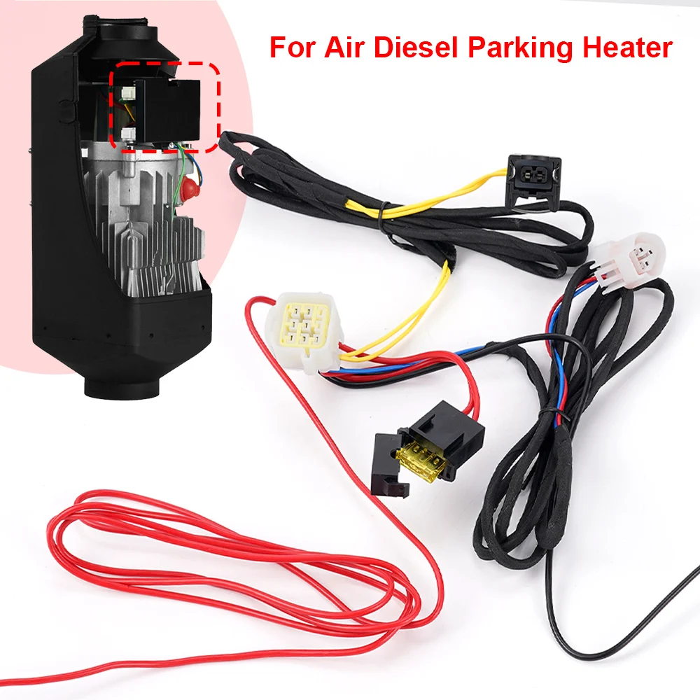 12V/24V Air Diesel Heater Wiring Harness Cable Adapter Round Triangle For Webasto Eberspacher Diesel Air Parking Heater