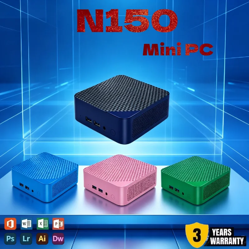 Mini PC Intel N150 Compact 2026 Gamer PC, WiFi 6 BT5.2 Dual Wireless, 16GB RAM 1TB Fast SSD, Original Windows 11 Mini Computer