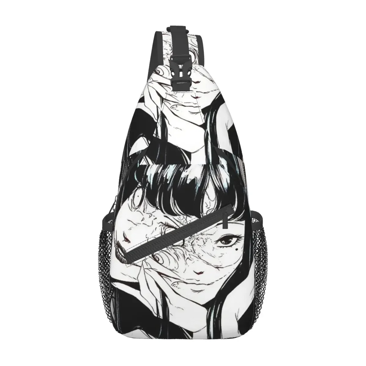 Horor  Tomie Junji Ito Sling Bag Chest Crossbody Shoulder Backpack Hiking Travel Daypacks Manga Cool Bookbag