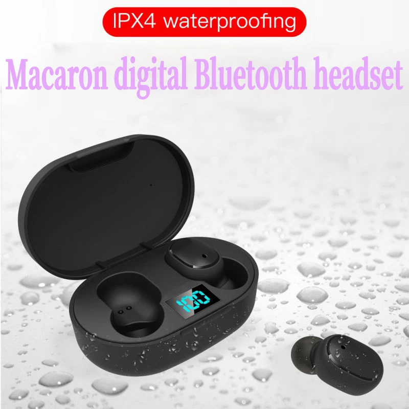 E6S Wireless Bluetooth Earphones Wireless Headphones TWS Headset Noise Cancelling Earbuds with Microphone Headphones for Xiaomi