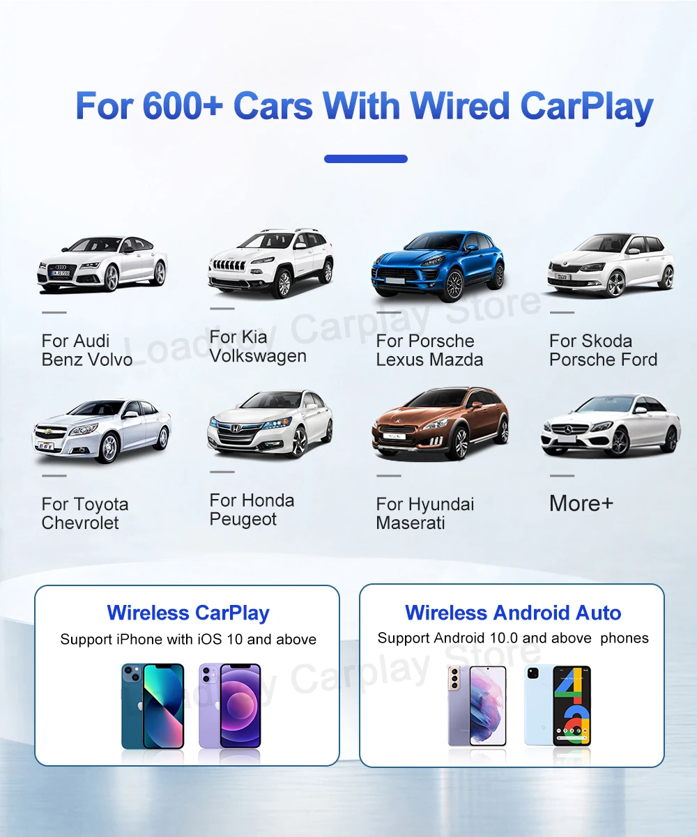 Carlinkit Plus QCM 6125 64G Android 13 CarPlay Ai Android Tv Box Wireless CarPlay Android Auto For Netflix YouTube Spotify IPTV