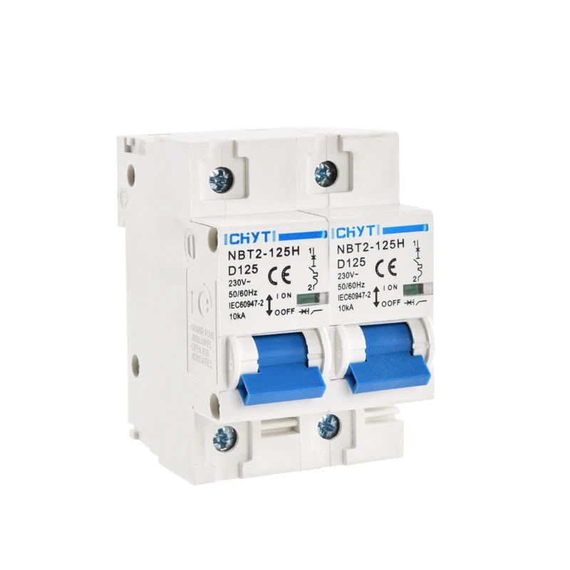 3PCS CHYT Electric 125A 100A 4 Pole Manual Modular Changeover Switch Transfer MTS Changeover Manual Transfer Switch