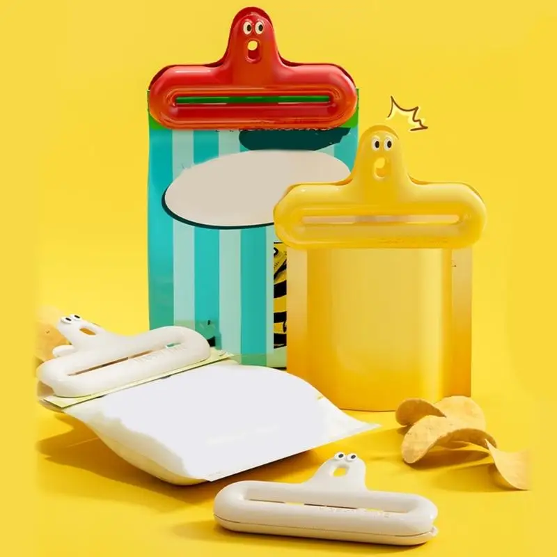 

E8BD Plastic Snacks Bag Sealer Freshness Preservation Clamp Portable Saver Moisture-proof Decorative Sealing Clip