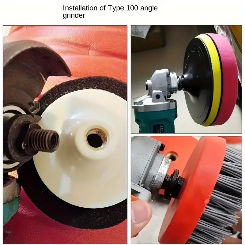 Adaptateur de fixation pour meuleuse d'angle, M10 à M14/M16, convertisseur de filetage de connecteur d'interface de polisseuse à changement rapide facile à installer