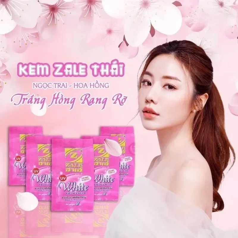 3X Kem Zale Gluta White Thái Lan Nắp Hồng Trắng Da, Làm Giam Tàn Nhang, Vêt Nhăn, Tây Nám,pearl Cream Smooth Youthful Skin 6g