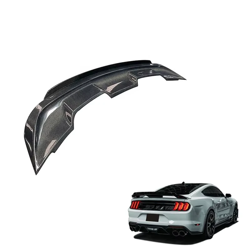 

Langyu 15-21 внешние аксессуары для автомобиля, хвостовое крыло Mustang GT500, задний спойлер багажника из углеродного волокна для Ford Mustang, задний спойлер