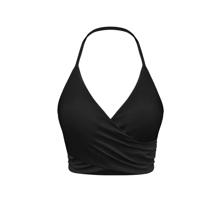 Soutien-Gorge à Col Poli à vaccage Rapide, Sous-Vêtement à Bretelles Fines, Laminé Croisé, Livraison Gratuite, Nouvelle Collection