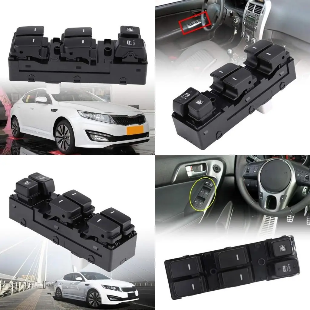

02de Power Window Window Glass Lift Lift Elevator Кнопка переключателя Механизм легкой установки подходит для 93570-1X000