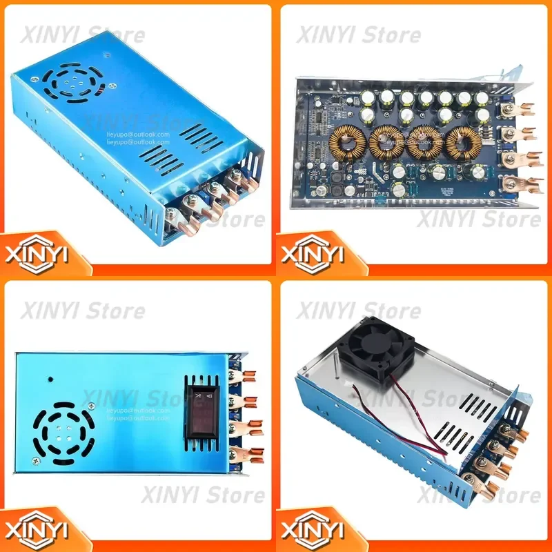 2000W 100A CC CV Charging Boost Power Supply 12-60V to 15-80V DC-DC Boost Converter Voltage Regulator with Voltmeter